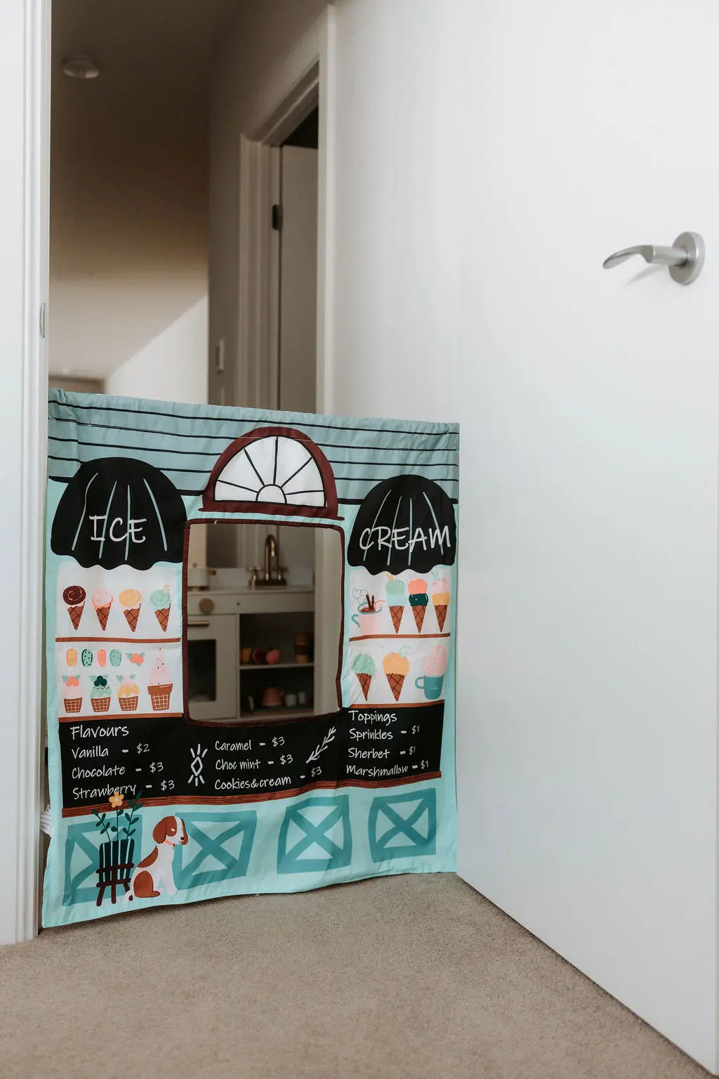 Ice Cream Shop/ Farmers Market Play Panel The Cozy Cube- Play Panels