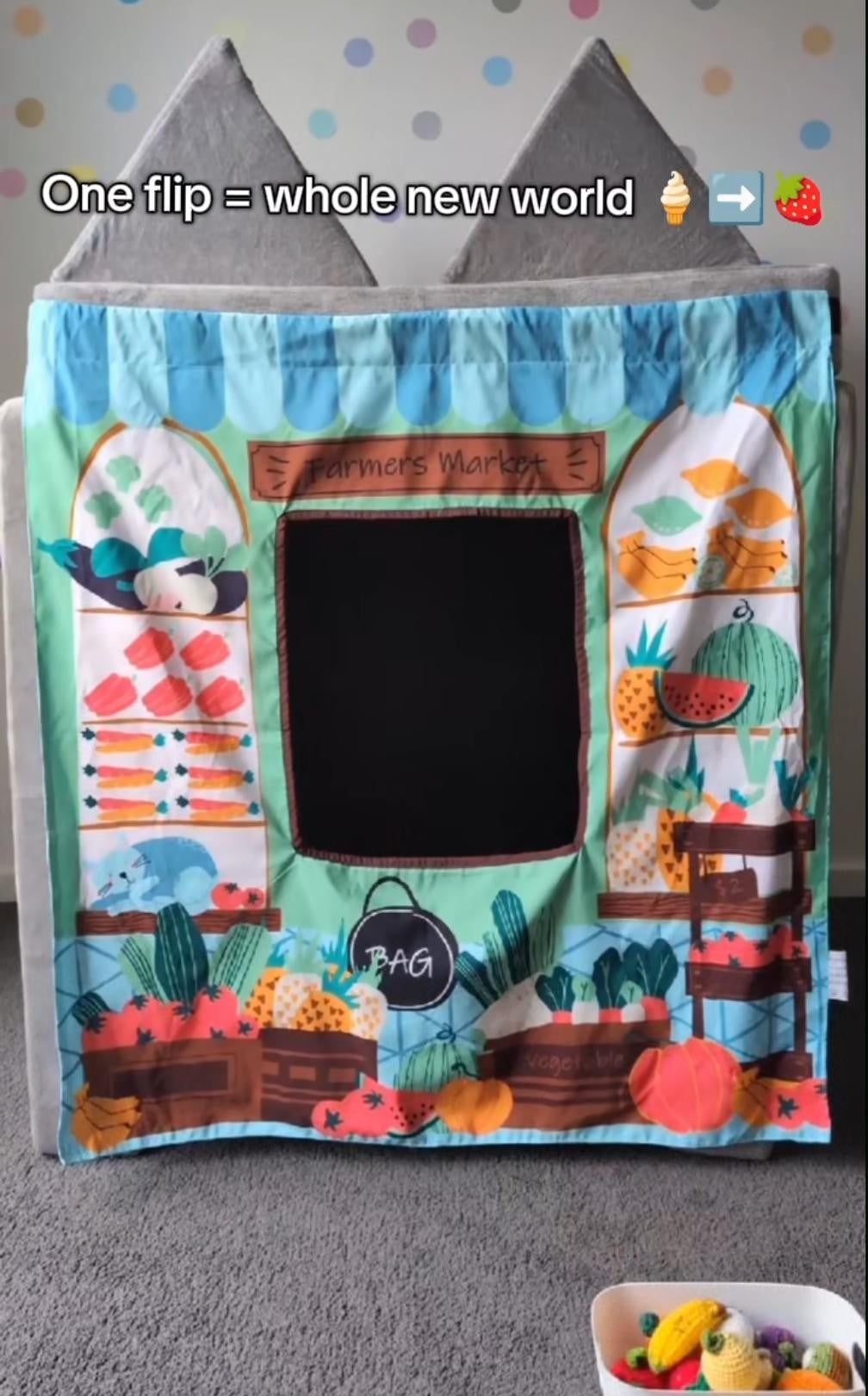 Ice Cream Shop/ Farmers Market Play Panel