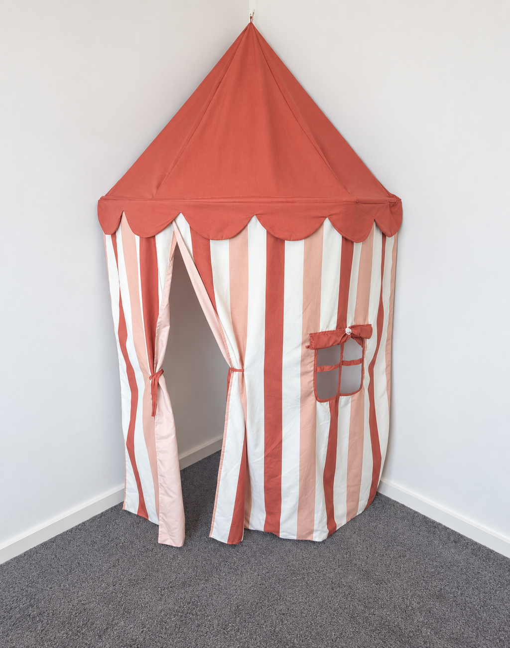 Terracotta Sunset Reversible Corner Tent | Preorder The Cozy Cube- Play Panels