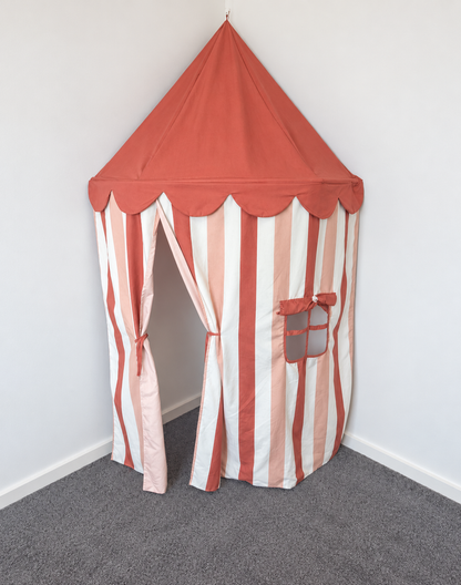 Terracotta Sunset Reversible Corner Tent | Preorder The Cozy Cube- Play Panels