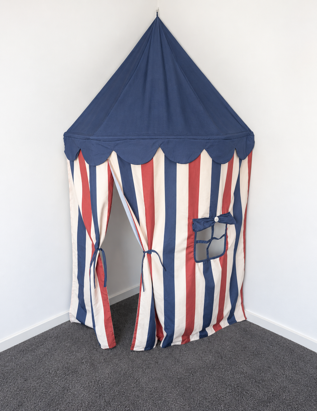 Big Top Blue Reversible Corner Tent | Preorder The Cozy Cube- Play Panels
