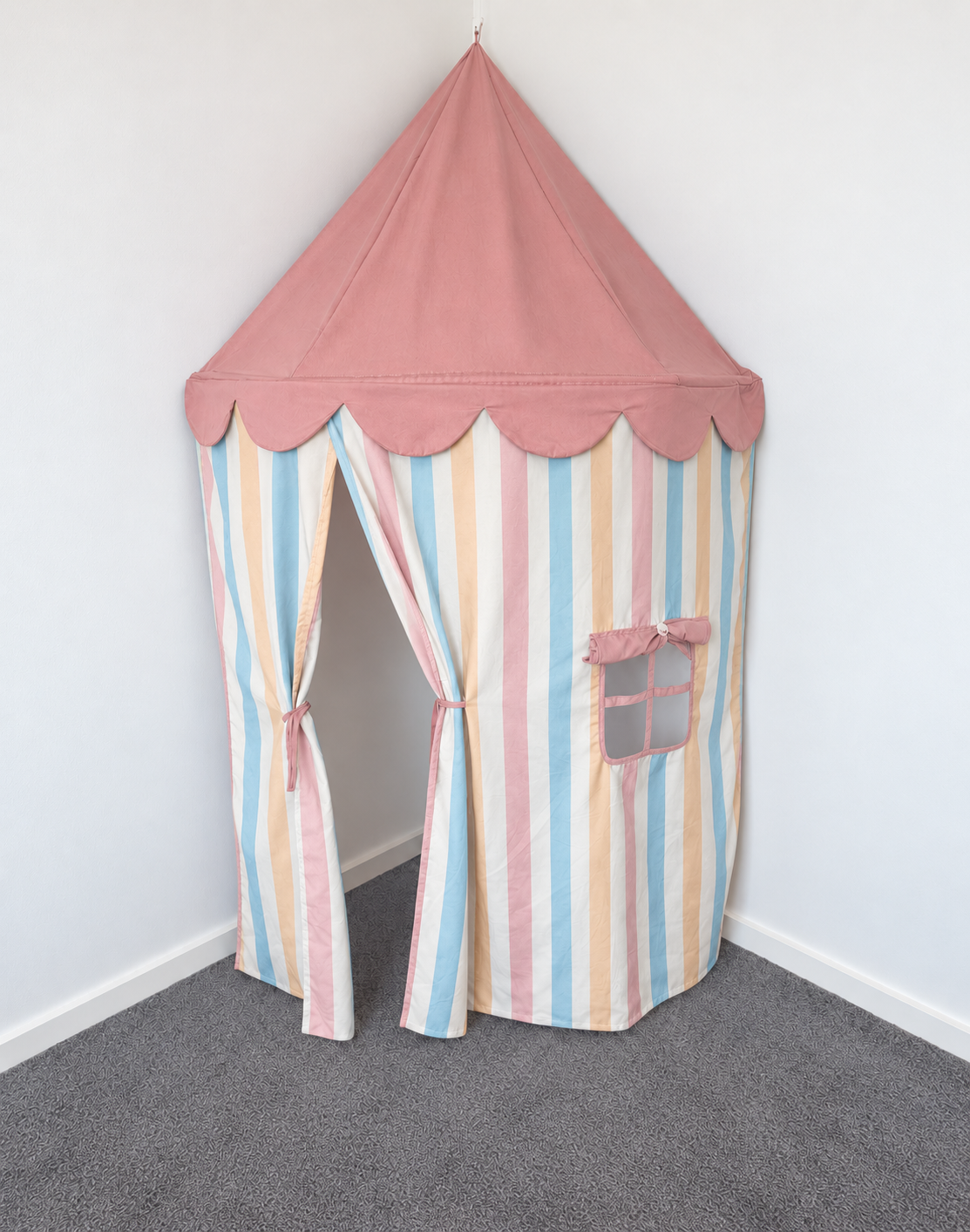 Pink Lemonade Reversible Corner Tent | Preorder The Cozy Cube- Play Panels