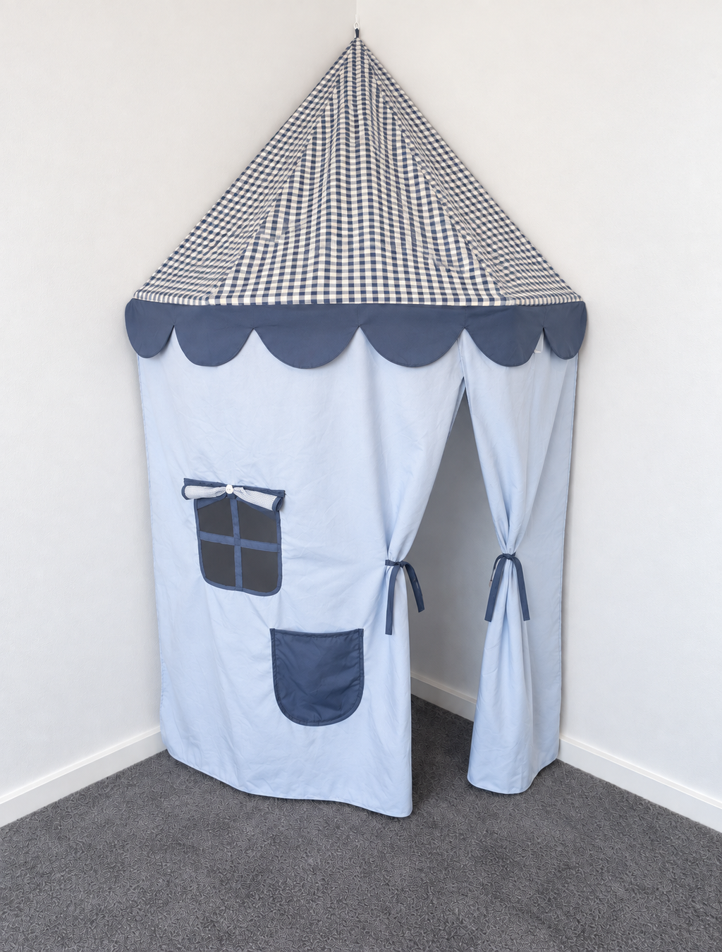 Big Top Blue Reversible Corner Tent | Preorder The Cozy Cube- Play Panels