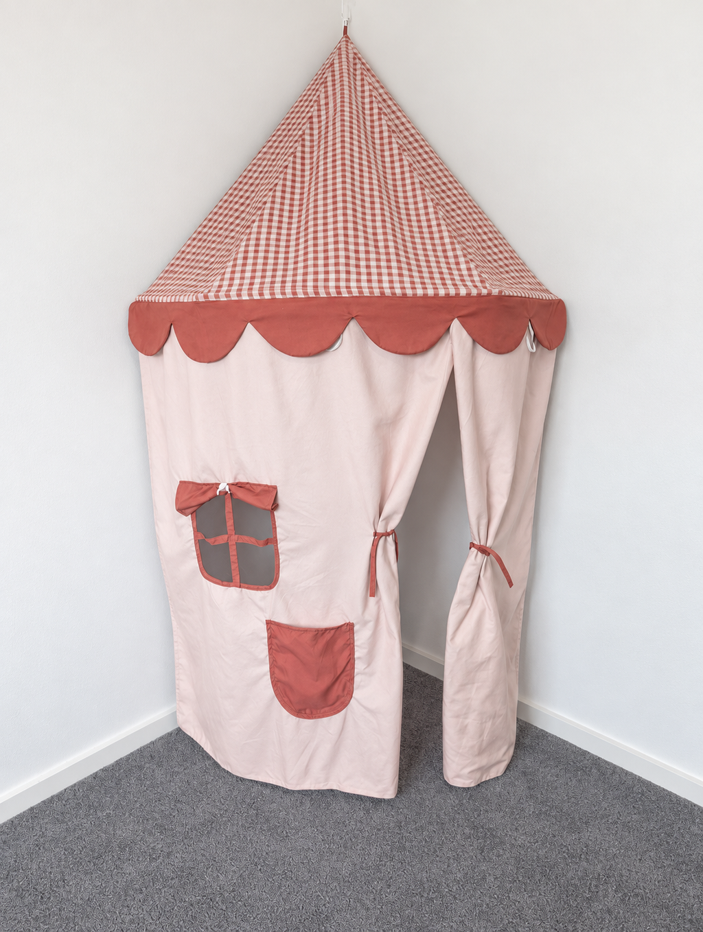 Terracotta Sunset Reversible Corner Tent | Preorder The Cozy Cube- Play Panels