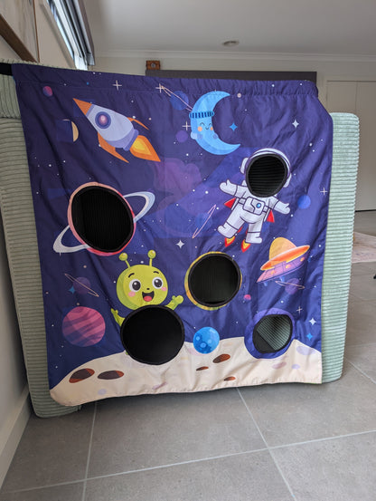 Roar & Rocket Toss Adventure Play Panel The Cozy Cube- Play Panels