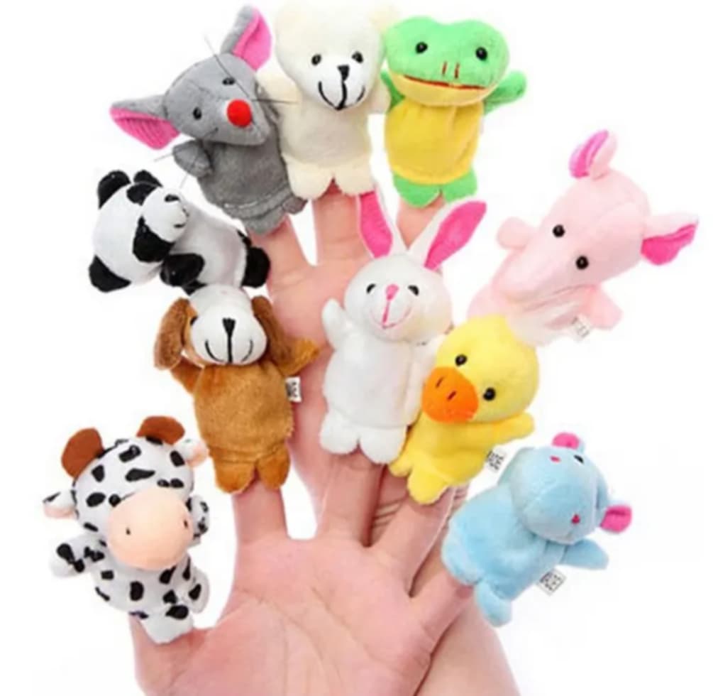 Animal Finger Puppets 10 pack The Cozy Cube- Play Panels