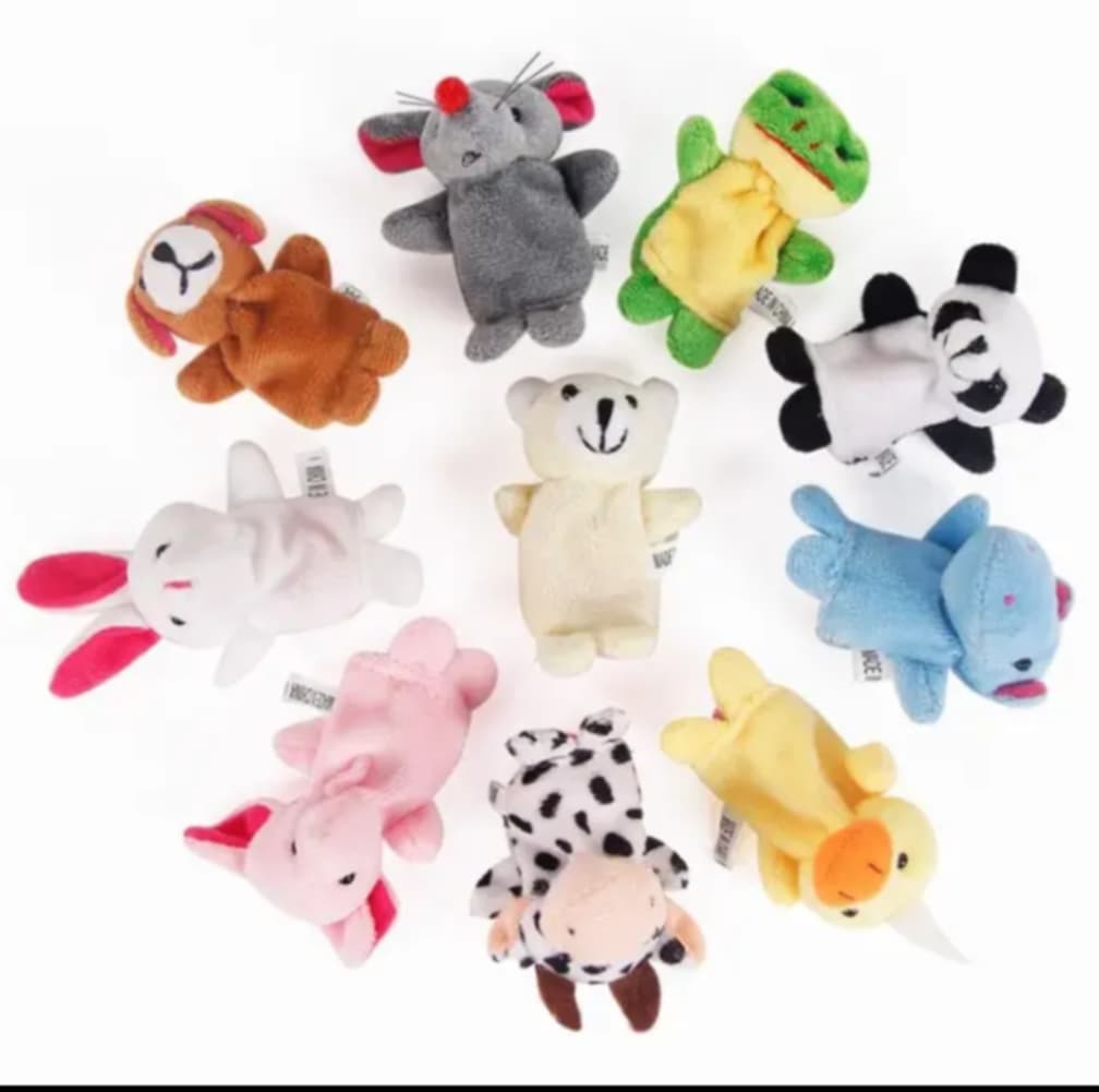 Animal Finger Puppets 10 pack The Cozy Cube- Play Panels