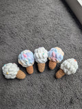 Handcrafted Crochet Ice Creams – Rainbow & Vanilla