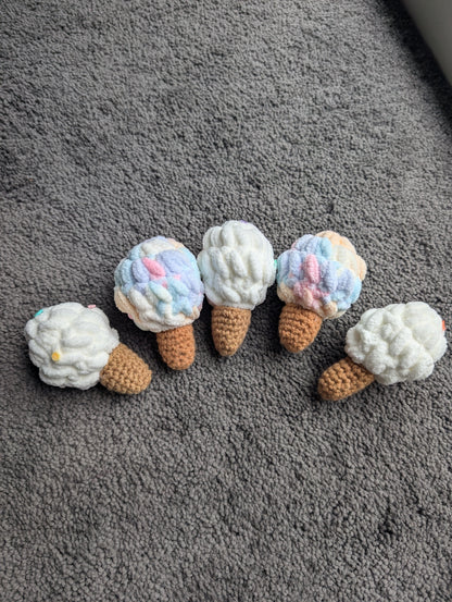 Handcrafted Crochet Ice Creams – Rainbow & Vanilla The Cozy Cube- Play Panels